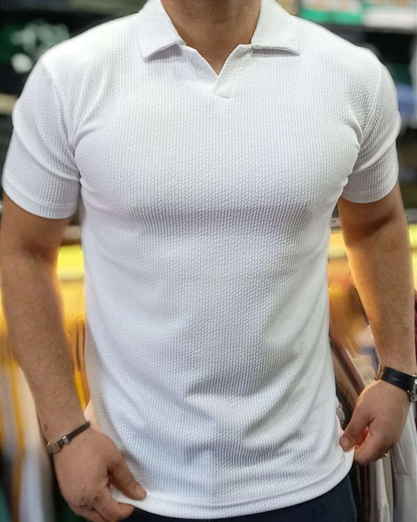 تیشرت مردانه یقه اولد مانی(تیشرت مدل ماسیمو دیوتی)ارجینال