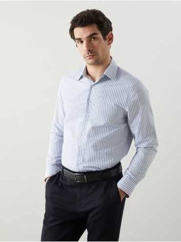 پیراهن آستین کوتاه راه راه -ارجینال