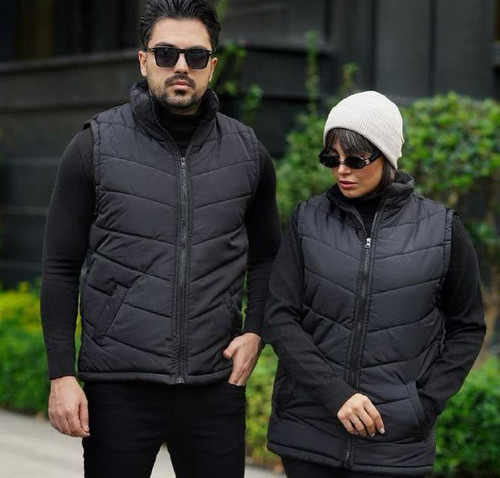 پافر کلاه دار مردانه اورجینال ترک مشکی