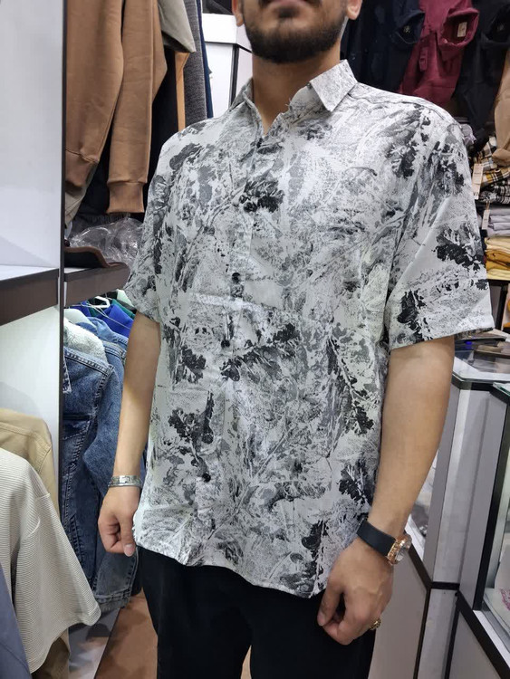 پیراهن پارچه ترک مدل آبرنگی،طرحی جدید و زیبا