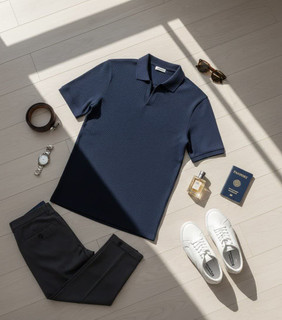 تیشرت مراکشی ارجینال سورمه ای خاص مدل massimo dutti