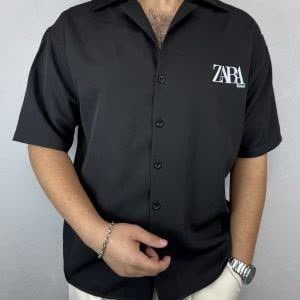 پیراهن مازاراتی مشکی قواره باکسی| خرید پیراهن مازاراتی شیک با سایز M تا 3XL